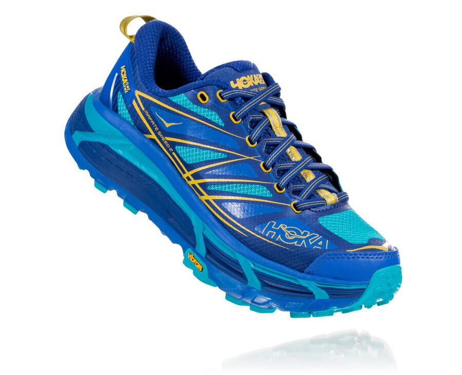 Tenis Hoka One One Trail Mujer Azules - Mafate Speed 2 - PBNY37821